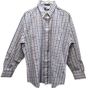 MEN'S STEEPLECHASE PLAID LONG SLEEVE WESTERN BUTTON FRONT CASUAL SHIRT NWT LARGE